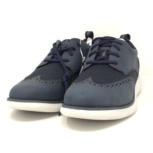 Nunn Bush Stance Knit Wingtip Oxford Navy Multi Walking Shoes 10.5M